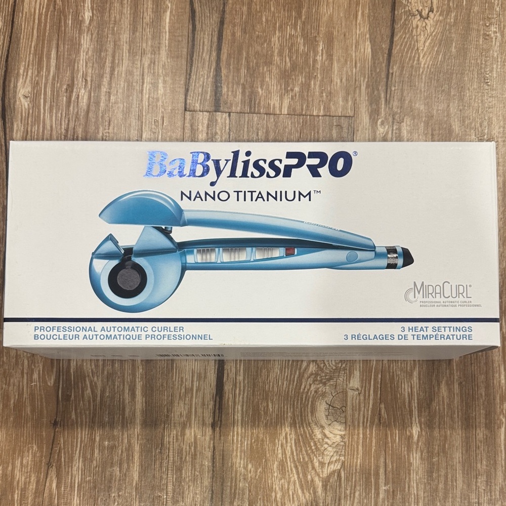BaBylissPRO Nano Titanium Automatic Curler - Blue